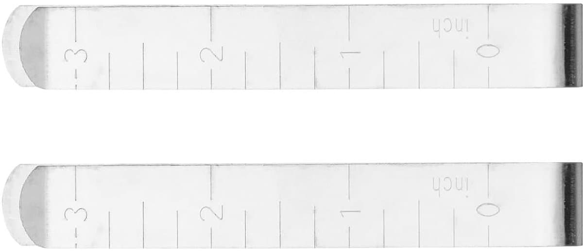 Naaiklemmen Met Liniaal - Zoom Clips - Precisie Naaiwerk - Roestvrij Staal - 4.2cm Lengte - Zilver — afbeelding 1