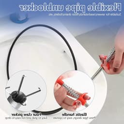 Reinigingsspirale voor Afvoeren, 6 m x 6 mm, Universele Handmatige Crank met Flexibele Grijper, Effectieve Oplossing voor Hardnekkige Verstoppingen en Afvoerproblemen — thumbnail 3