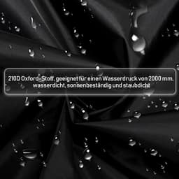 Droogmolenhoes - Wasdrogerhoes - Buiten Beschermen - Waterdicht Oxford Doek - 200 cm - Zwart — thumbnail 2