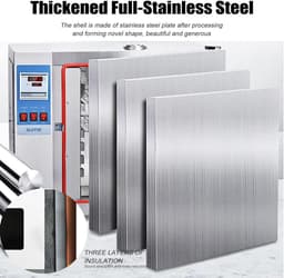 Sneldroogoven Laboratorium - Industriële Oven - Producten Drogen - Intelligente Temperatuurregeling - 15L tot 136L — thumbnail 5