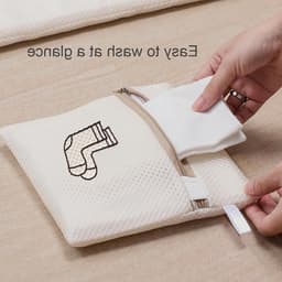 2-Pack Wasnetten voor Delicate Kleding, Ondergoed en Schoenen - Ideaal voor Reis en Wassen, 18 x 20 cm — thumbnail 5