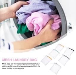 Allecto - Mini Wasmachine - Waszakken Set - Perfect voor Ondergoed - Diverse Kleuren - Handig voor Reis - Bescherming van Delicate Kleding — thumbnail 4