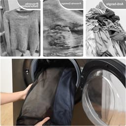Set van 2 Wasnetten 40 x 50 cm, Vouwbare Wasmand, Waszakken voor de Wasmachine met Rits, Ideaal voor Gevoelige Kleding en Bedlinnen, Zwart — thumbnail 5