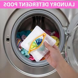Mini-wasnetten en waszakken voor wasmiddelcapsules, duurzame opbergzakken van polyester, ideaal voor geurparels en het beschermen van delicate stoffen tijdens het wassen — thumbnail 4