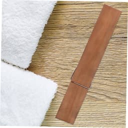 Houten Wasknijper - Kledingklem Badkamer - Kleding Drogen - Gladde Afwerking - 30 cm Lengte - Koffie — thumbnail 3