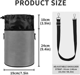 Wasknijper Tas - Opbergzak - Was ophangen - Multifunctionele Organizer - 29x24x1 cm - Grijs — thumbnail 4