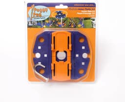 Grondanker Plaat - Steunpoot Houder - Camper Stabiliseren - Voorkomt Verzinken - 21.6 cm Lengte - Blauw Oranje — thumbnail 4