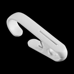 Wasknijpers met haken - Kledingklemmen - Ophangen van wasgoed - Twee-in-één ontwerp - 10 stuks - Wit — thumbnail 4