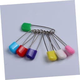 Veiligheidsspelden Set - Luier Spelden - Baby Verzorging - Met Plastic Sluiting - 100 Stuks - Gekleurd — thumbnail 3