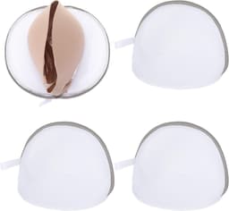 Set van 4 Wasnetten voor Bh's 19 x 17 cm - Mesh Waszak met Rits voor Lingerie en Kledingbescherming tijdens het Wassen — thumbnail 1