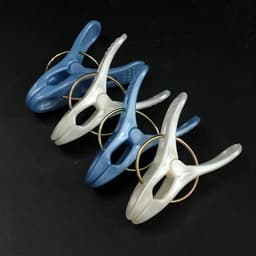 Wasknijpers Set - Kleding Clips - Kleding Drogen - Winddicht Ontwerp - 20 stuks - Blauw Wit — thumbnail 2