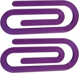 Rolhouder Clips - Canvas Clips - Kunst Organiseren - Anti-krullende Canvas - 2 stuks - Paars — thumbnail 1