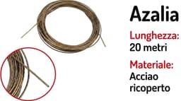 Azalia Waslijn met Kunststof Gecoate Kabel - 20 Meter Stalen Lijn voor Buiten, voor het Drogen van Wasgoed, Kleding, Doeken in de Tuin — thumbnail 2