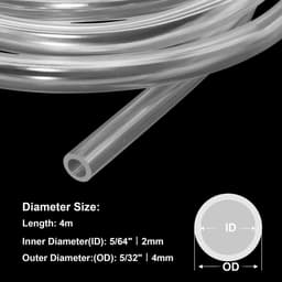 Dailygoods- Plastic Tube 2mm ID x 4mm OD - Flexibele PVC Slang - Voedselveilige PVC Buis - 4 Meter Lengte - Transparant - Schokbestendig — thumbnail 3