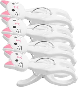 Wasknijpers 4 Stuks - Handdoek Clips - Kleding Droge - Cartoon Vorm - 11x7cm - Oranje — thumbnail 1