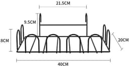 Balkon Droogrek - Schoenen Droogrek - Vensterbank Droogrek - Kledinghanger - Zwart — thumbnail 1