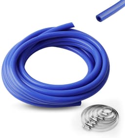 Dailygoods- Vacuümslang 6 Meter - Hoge Temperatuur - Onderdrukslang - Siliconen Slang - Klemmen Ø 6-12 mm - ID 8mm, OD 14mm - Siliconenslang — thumbnail 1