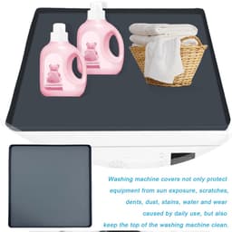 Dailygoods- Koelkastmat met verhoogde rand - 65 x 60 cm - Siliconen - Vloermat voor koelkast - Lekbak - Vloerbeschermingsmat — thumbnail 4