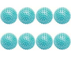 8 Stuks - Wasbollen - Wasbollen voor wasmachine - herbruikbaar - 6*6 cm - blauw - kunststof - voor het reinigen van kleding thuis — afbeelding 1