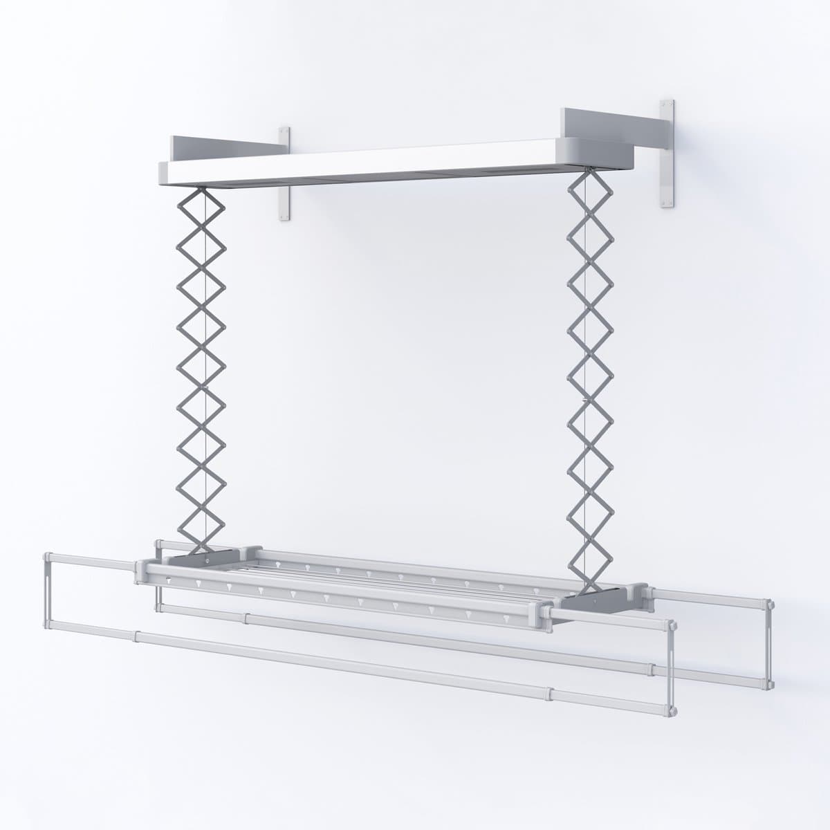 Foxydry 122 cm PRO elektrische droogrek voor wandmontage met verwarming - 122 X 53 X 25 cm — afbeelding 1