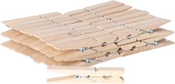 Sorbo wasknijpers hout - 72x stuks - knijpers / wasspelden - wasgoed ophangen — thumbnail 4