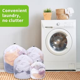 Set van 5 Wasnetten voor Bescherming en Organisatie van Kleding tijdens het Wassen — thumbnail 3