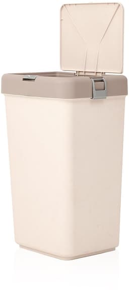 Motek® - Wasmand -Mono Vak met Touch Deksel - 40 L - wasmand met deksel - Wassorteerder - Beige — thumbnail 5
