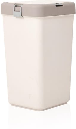 Motek® - Wasmand -Mono Vak met Touch Deksel - 40 L - wasmand met deksel - Wassorteerder - Beige — thumbnail 3