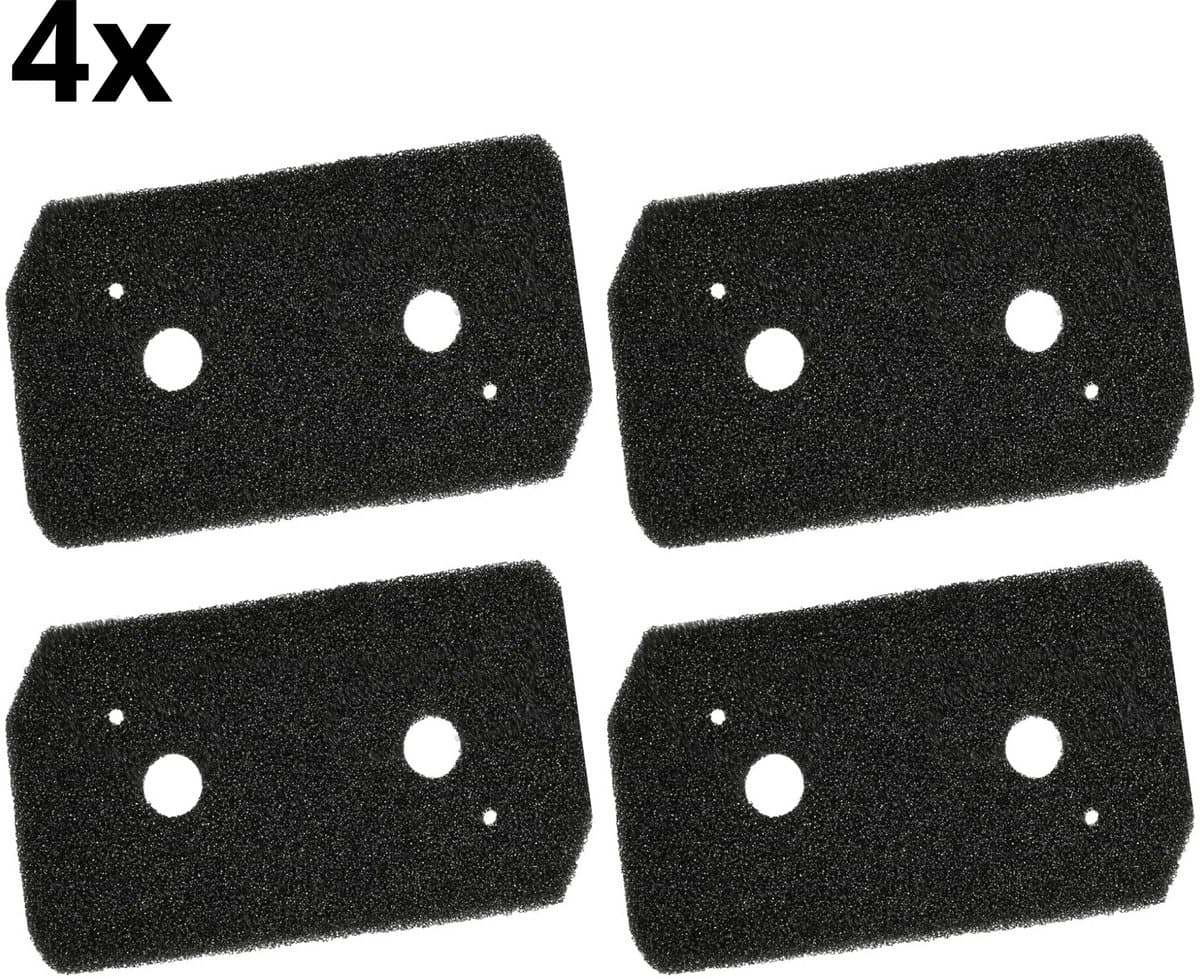 Bramokava – Droger Filter – 4 Stuks – Geschikt voor Bosch Siemens - Condensor Wasdroger Droogkast Schuimfilter – Alternatief voor 12007650 – 225x125x20 mm — afbeelding 1