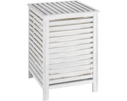 Wasmand met uitneembare katoenen waszak - 65 liter - Shabby chic design
