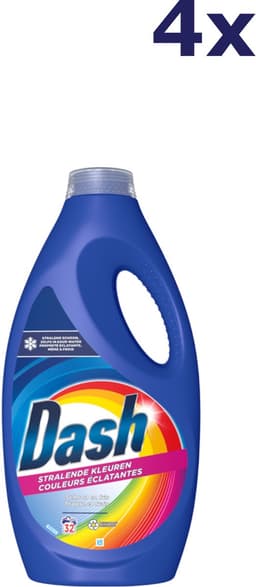 Dash Vloeibaar Wasmiddel Color 32 Wasbeurten - 4 x 1440 ml - Voordeelverpakking — thumbnail 1