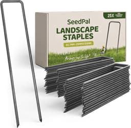 Grondankers 25 stuks - Stabiele grondpennen voor tuin en tent - 150 mm x 25 mm x Ø 2,7 mm - Stalen grondankers voor onkruidbestrijding — thumbnail 1