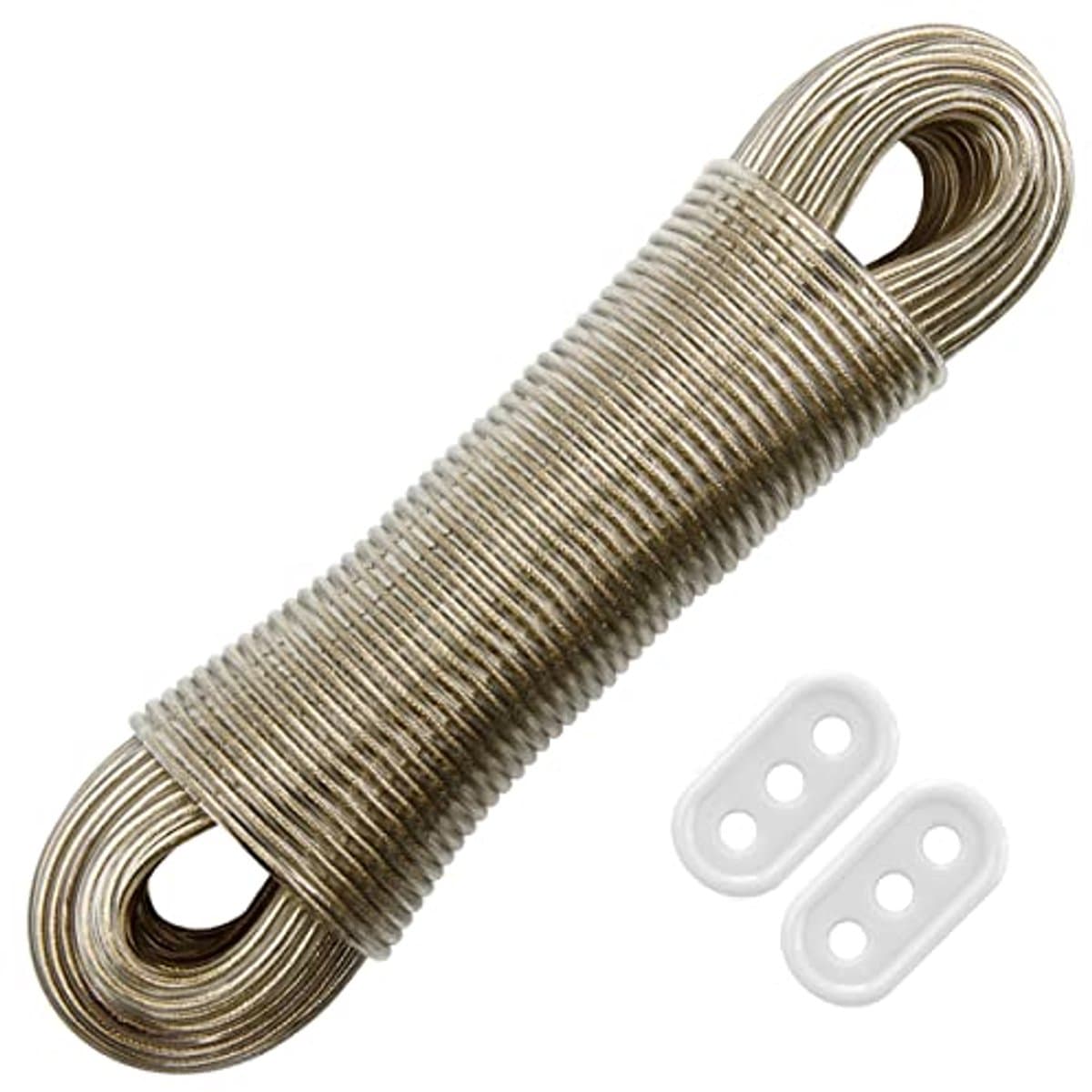 Waslijn met Stalen Kern - Kledinglijn Touw - Kleding Drogen - Weerbestendig PVC-hoes - 50 meter - Niet gespecificeerd — afbeelding 1