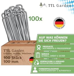 Grondankers 100 x 13 x 2,9 mm - Verzinkt en Robuust voor Tuin en Kamperen — thumbnail 3