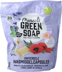 Marcel's Green Soap Wascapsules Wilde Bloemen - 21 capsules — thumbnail 4