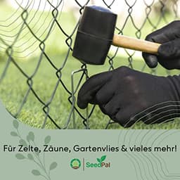 Grondankers 100 stuks - RVS en gegalvaniseerde haringen voor grondbevestiging - 150 mm x 30 mm x Ø 3 mm — thumbnail 5