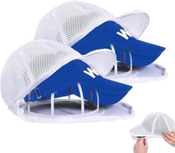 2 stuks - waszak voor baseballpetten - alleen voor de wasmachine - anti-vervormingswaszak - waszak voor huishoudelijke petten - 34 cm x 25 cm — thumbnail 1