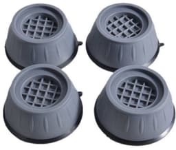 EXCITAT 4 stuks wasmachine voetjes - Met rubberen pads - Schokbestendig - Geschikt voor drogers, koelkasten, bureaus en nachtkastjes — thumbnail 1