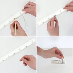 KADAX Plafondwasdroger, wasdroger voor het plafond met 5 stangen, wanddroger met stalen spijlen, plafonddroger, draagvermogen tot 10 kg (wit/110 cm) — thumbnail 3