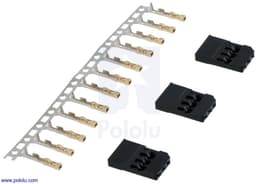 Futaba J Connector Pack Female – Voor 3 Servo‑Connectoren – Inclusief Spare Pins pololu-1926 — thumbnail 1