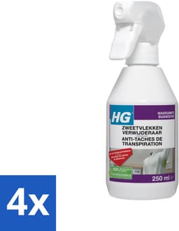 4 x HG Zweetvlekkenverwijderaar 250 ml - Zweetvlekken Verwijderen - Deodorantvlekken Verwijderen - Vlekkenverwijderaar - Wasmiddel - Textielreiniger — thumbnail 4