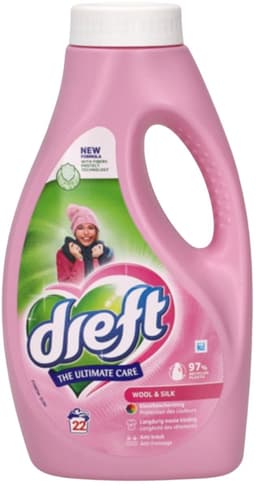1 x Dreft – Vloeibaar Wasmiddel – Wol & Zijde – 22 Wasbeurten - Wol En Zijde Wasmiddel - Delicate Stoffen Wasmiddel - Mild Wasmiddel - Fijnwas - Handwas — thumbnail 2