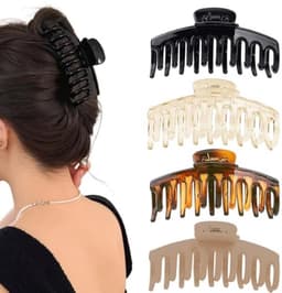 Grote Antislip Haarklemmen - Vintage Klauwclips voor Dikker Haar — thumbnail 1