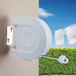 Witte 15 Meter Waslijn - Ideaal voor Huishoudelijk Gebruik — thumbnail 3