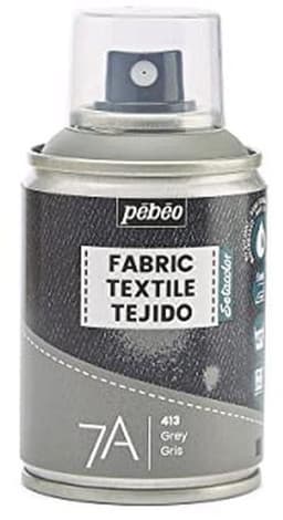 Textielverfspray voor natuurlijke en synthetische stoffen, op waterbasis, machinewasbaar - lichtgrijs 100 ml — thumbnail 1