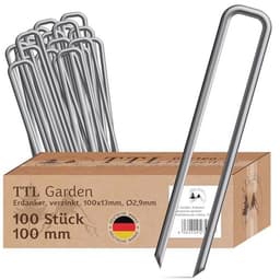 Grondankers 100 x 13 x 2,9 mm - Verzinkt en Robuust voor Tuin en Kamperen — thumbnail 1