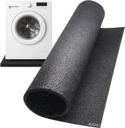 Anti-vibratiemat 60x60cm - Snijbare Rubberen Trilmat voor Wasmachine en Droger - Vermindert Trillingen en Geluid - Antislip Onderlegger — thumbnail 1