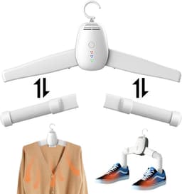 Draagbare Wasdroger – Elektrische Wasdroger 130W - Met afneembare hanger en schoenendroger – Compacte reisdroogmachine - Kleine droger - Draagbaar - voor appartement, vakantie en dagelijks gebruik — thumbnail 4