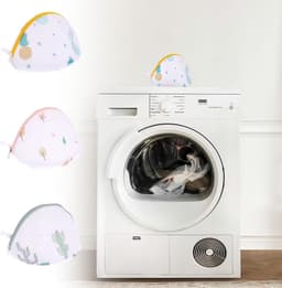 Laundry Bag voor Wasmachine - Pack van 3 - Herbruikbare Netten voor Bh's, Ondergoed en Sokken met Rits - Wasnet voor Delicate Kleding — thumbnail 4