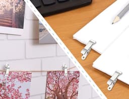 Set van 12 Metalen Klemmen - Kleerhangers Clips voor Foto's, Snacks en Knutselen - Sterke Krokodillenklemmen — thumbnail 4